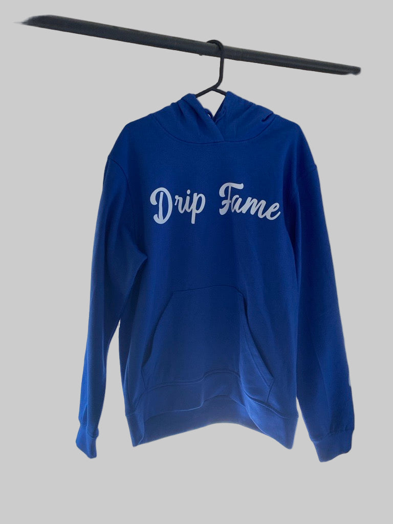 DripFame Royal Blue Hoodie