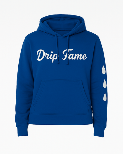 DripFame Royal Blue Hoodie - DripFame
